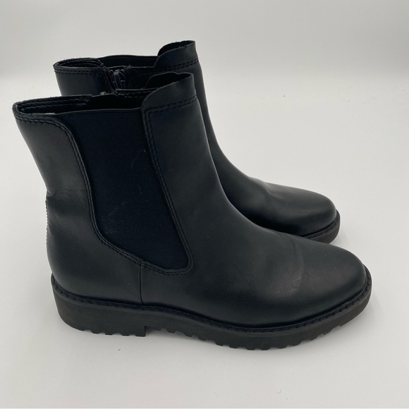 Franco Sarto Carian Leather Essential Chelsea Boots Ankle Booties Black Size 6 - Picture 8 of 9